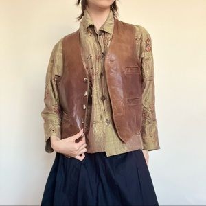 🐎Vintage 70s Leather Vest🐎